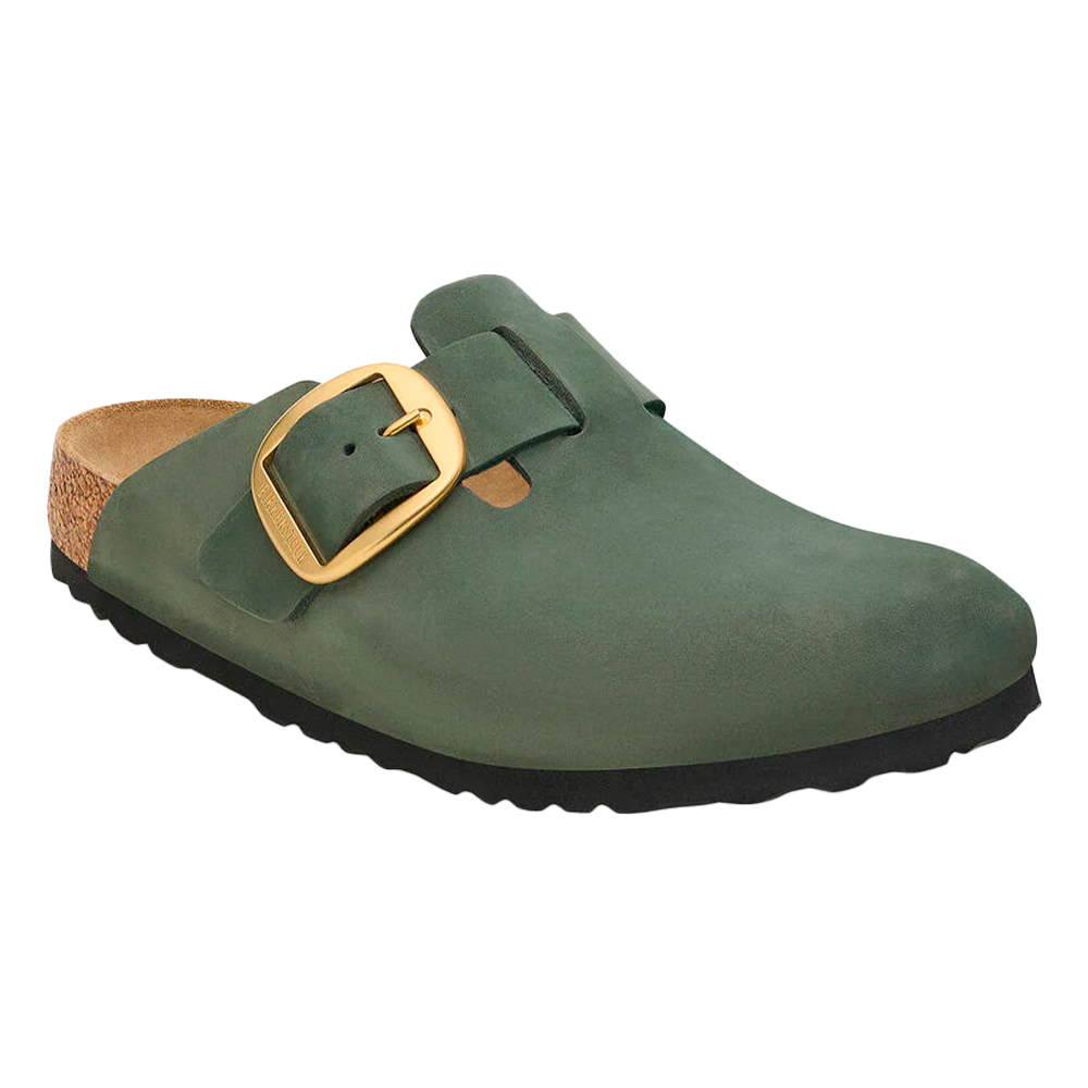Boston Big Buckle Nubuck Leather Thyme Narrow Fit