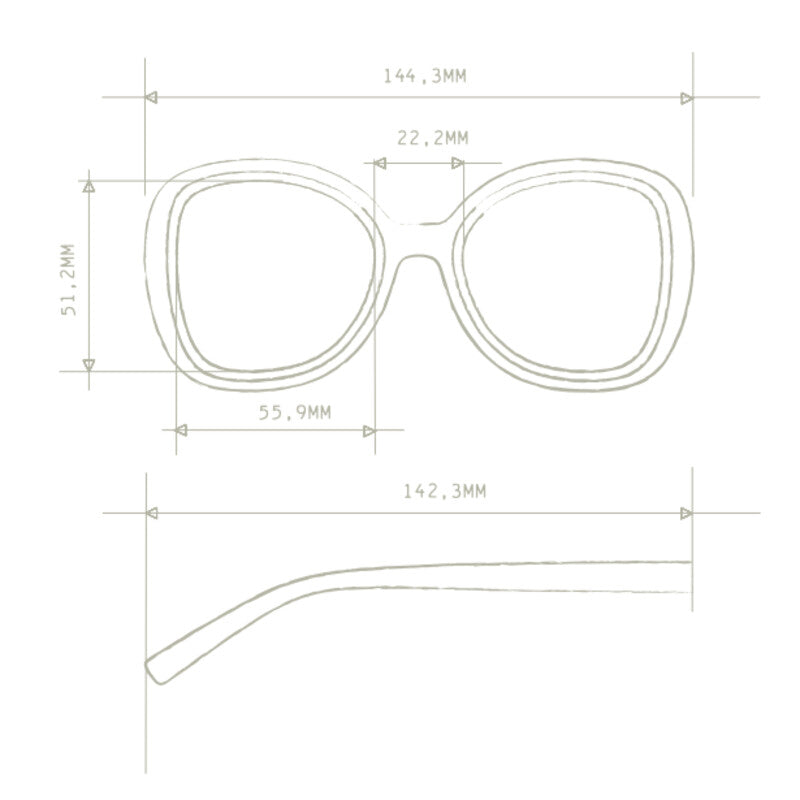 Lentes de Sol para Mujer Anna Marrón Okkia