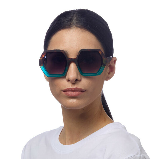 Lentes de Sol para Mujer Emma Marrón y Azul Okkia