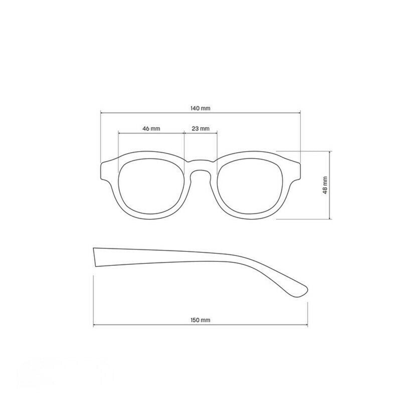 Lentes de Sol Unisex Milano Negro Okkia