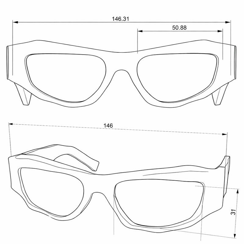 Lentes de Sol para Mujer Colorado Negro Seletti x Okkia