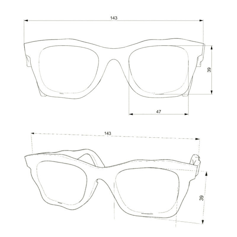 Lentes de Sol para Mujer Dakota Amarillo Seletti x Okkia
