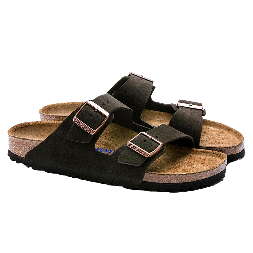Arizona Soft Footbed Suede Leather Mocha Narrow Fit