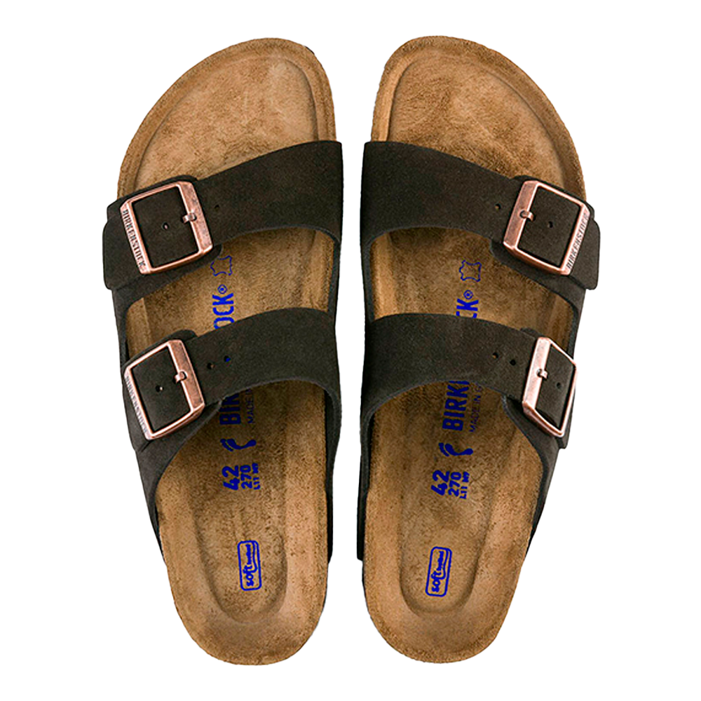 Arizona Soft Footbed Suede Leather Mocha Narrow Fit