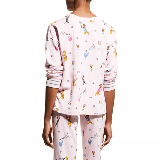 Woof For Love Camiseta Manga Larga de Pijama