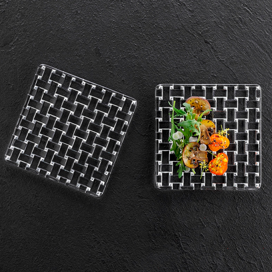 Plato Cuadrado Bossa Nova (set de 2)