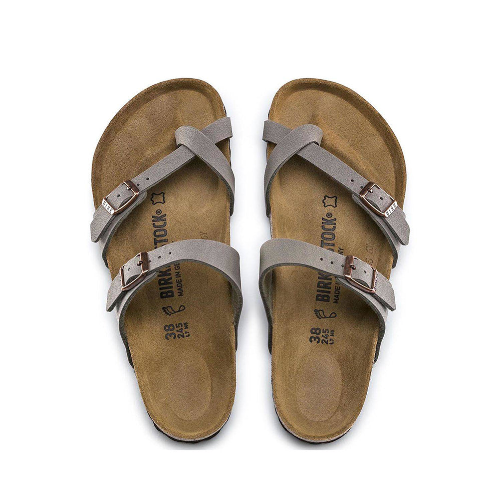 Mayari Birko Flor Nubuck Stone Regular Fit