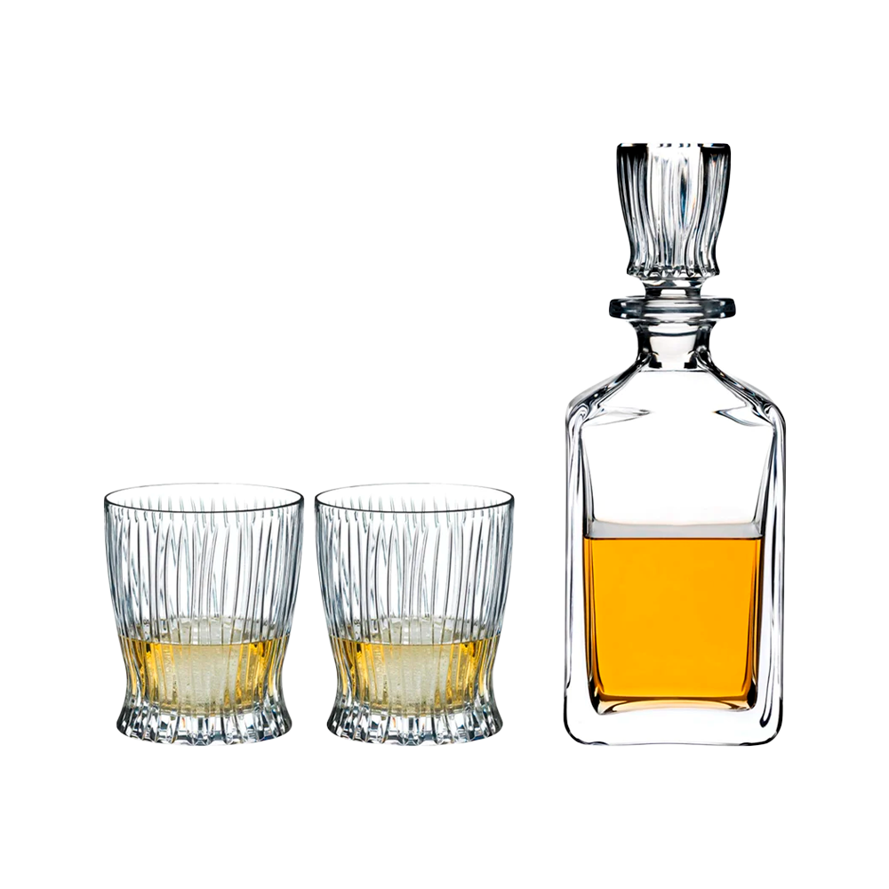 Vasos de Whisky y Decantador Fire Riedel