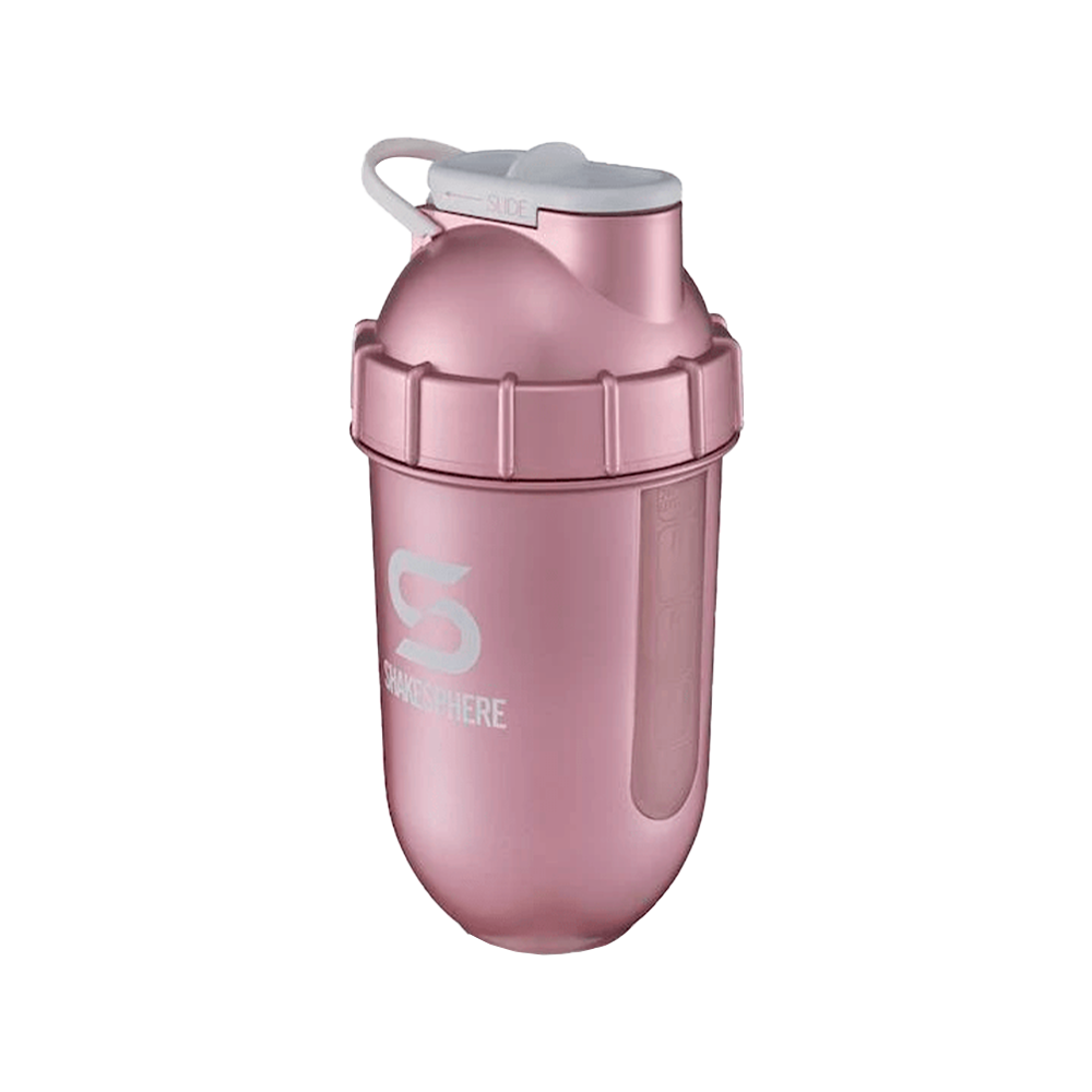 ShakeSphere Tumbler View | Shaker Bottles | 700ml - Rose Gold & Black