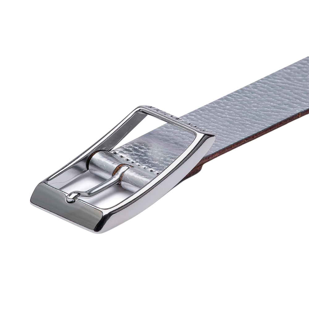 Cinturón Illinois  Silver Metallic