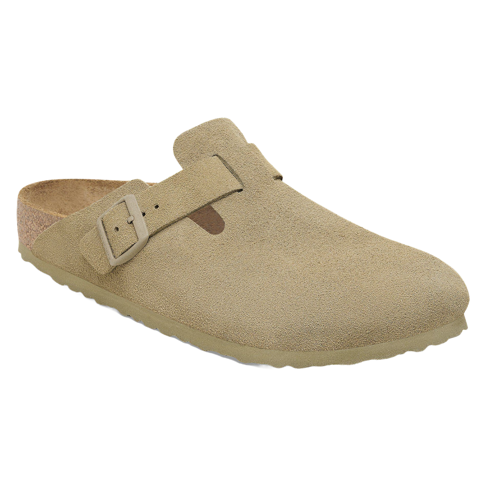 Boston Suede Leather Faded Khaki Regular Fit