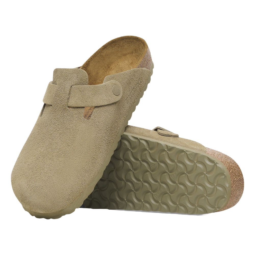 Boston Suede Leather Faded Khaki Regular Fit