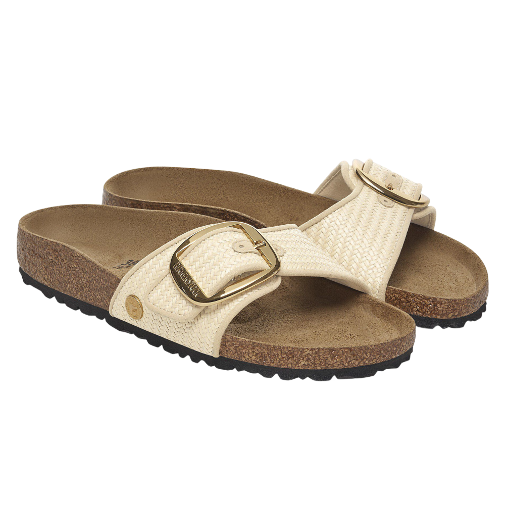 Madrid Big Buckle Tex Raffia Natural Narrow Fit