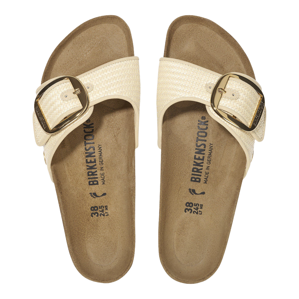Madrid Big Buckle Tex Raffia Natural Narrow Fit