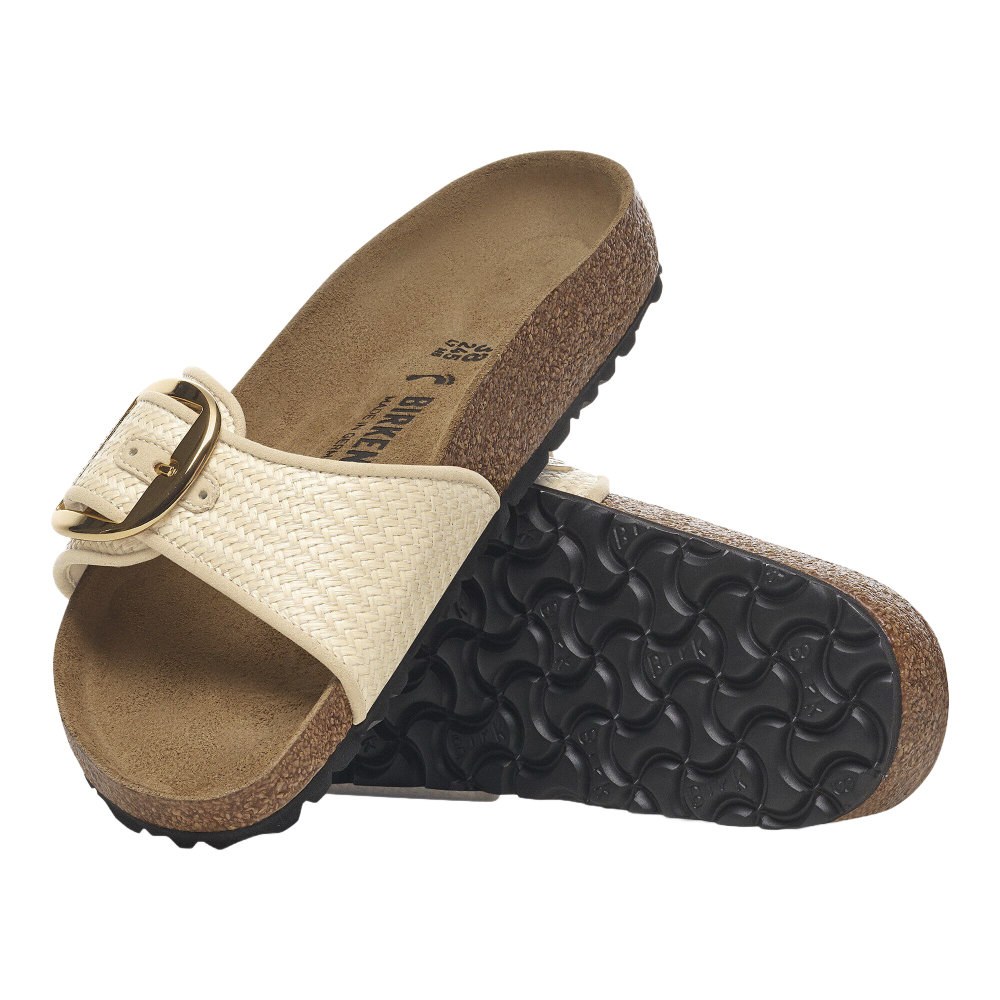 Madrid Big Buckle Tex Raffia Natural Narrow Fit