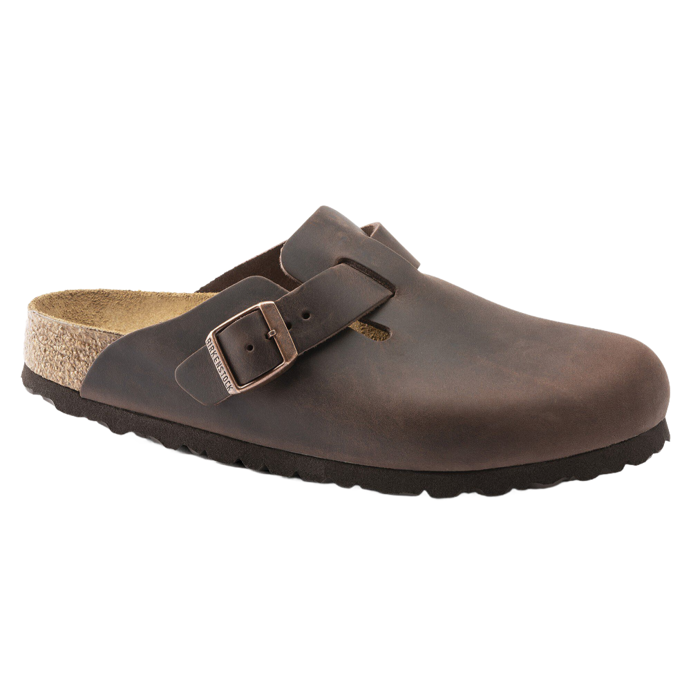 Boston Soft Footbed Oiled Leather Habana Narrow Fit