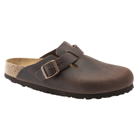 Boston Soft Footbed Oiled Leather Habana Narrow Fit