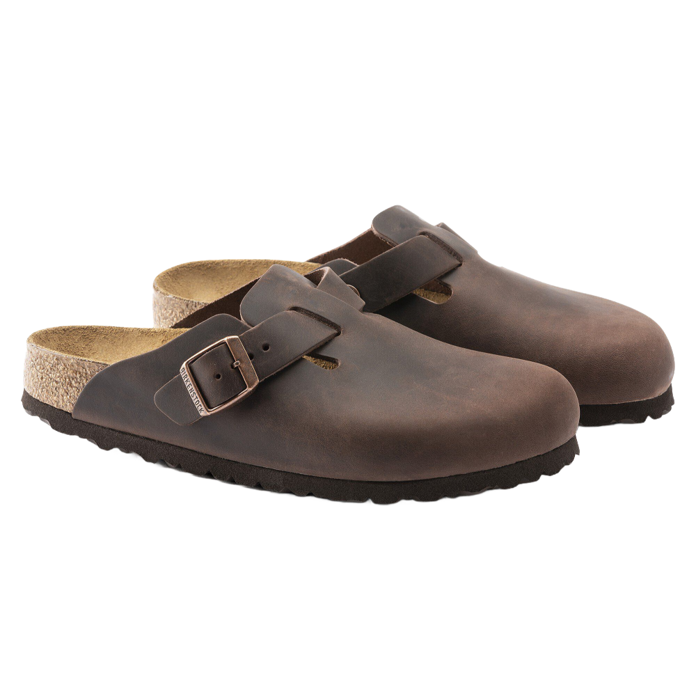 Boston Soft Footbed Oiled Leather Habana Narrow Fit