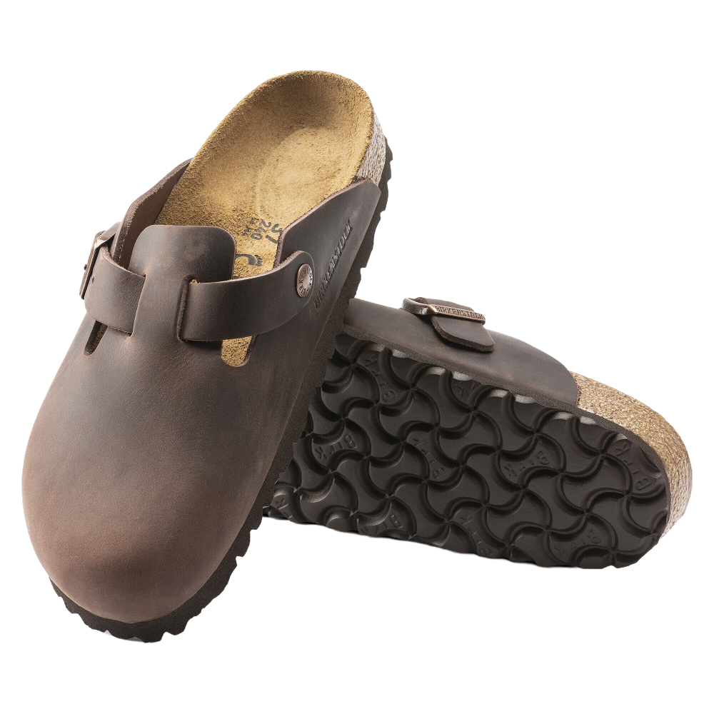 Boston Soft Footbed Oiled Leather Habana Narrow Fit