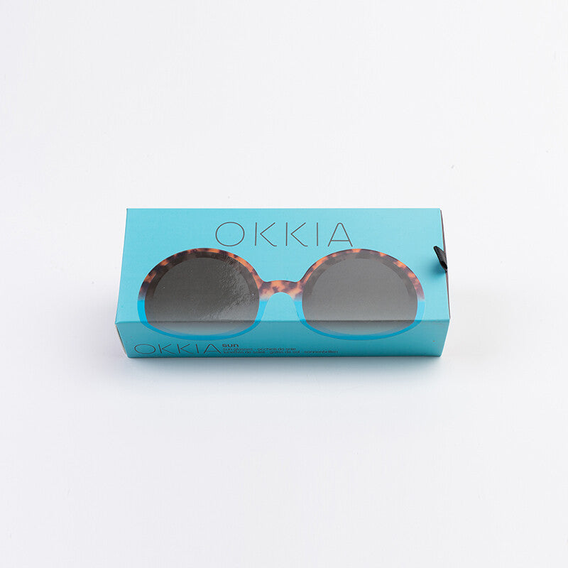 Lentes de Sol para Mujer Monica Marrón y Azul Okkia