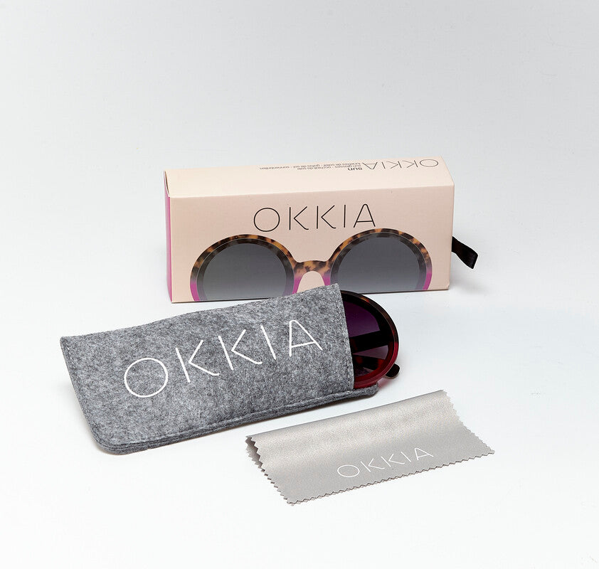 Lentes de Sol para Mujer Monica Havana Rosa y Negro Okkia
