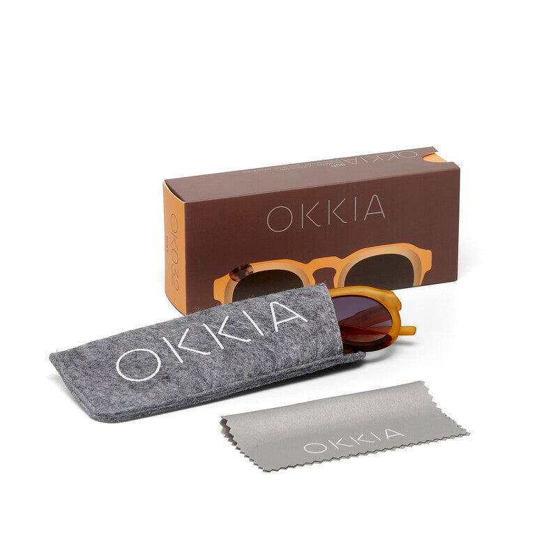 Lentes de Sol Unisex Zeno Amarillo y Negro Okkia