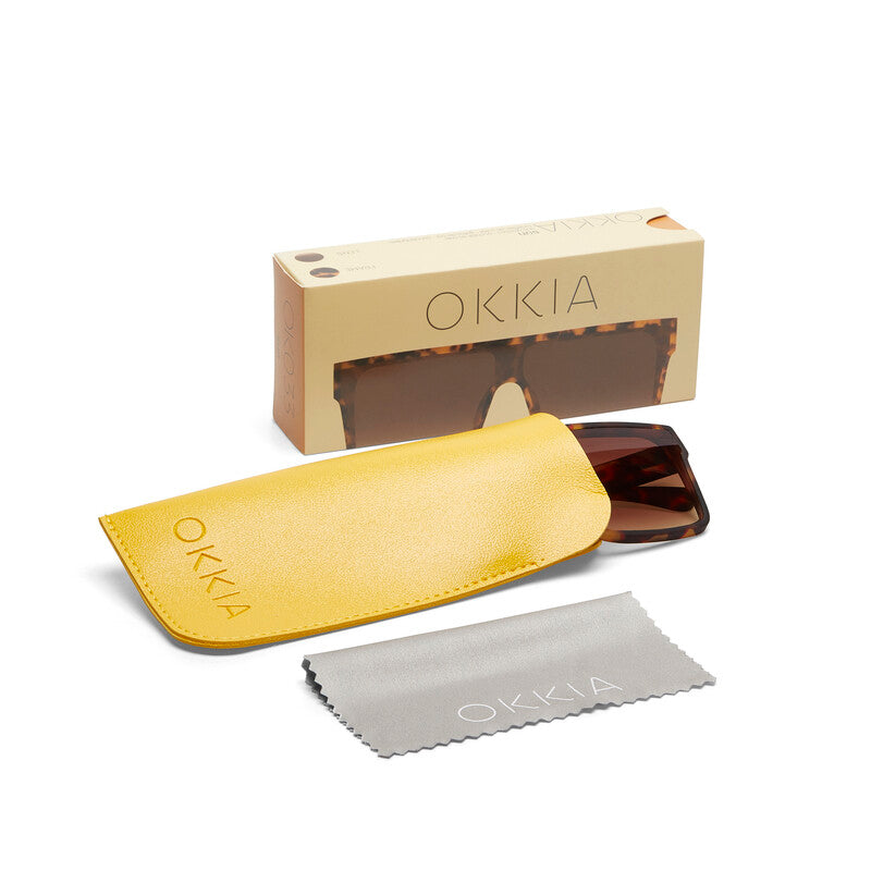 Lentes de Sol Unisex Tokyo Marrón Okkia