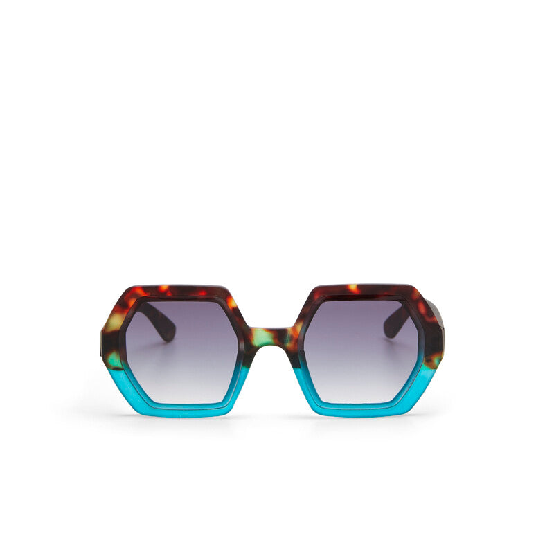 Lentes de Sol para Mujer Emma Marrón y Azul Okkia