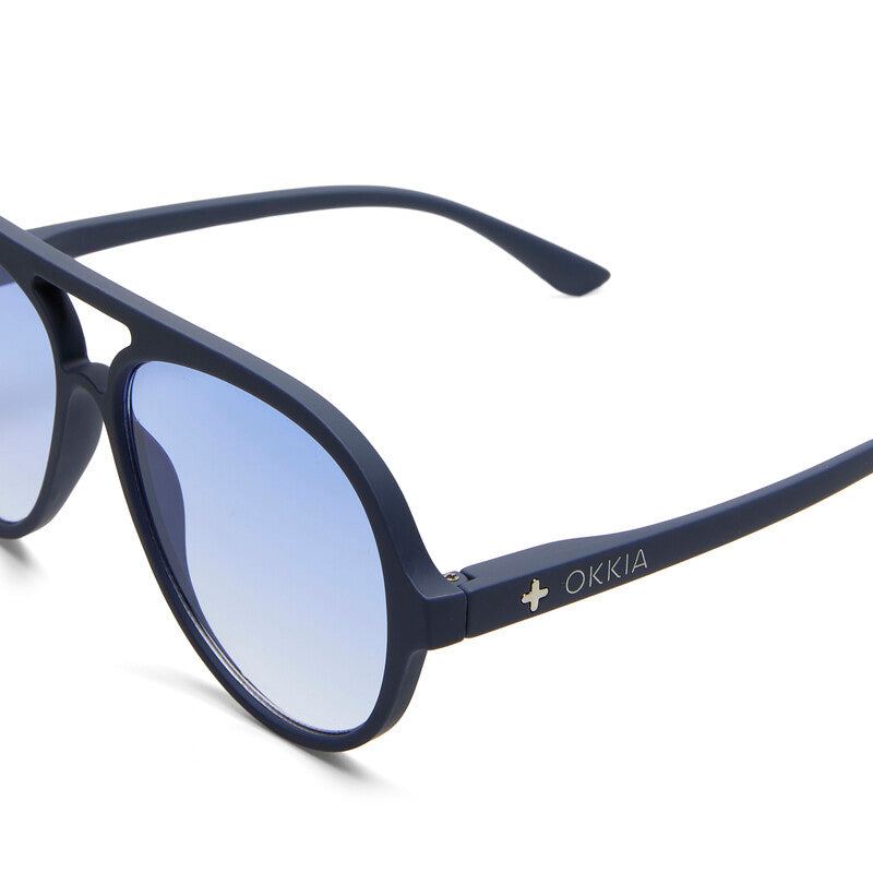 Lentes de Sol Unisex Alessio Azul Okkia