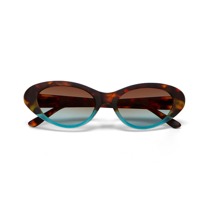 Lentes de Sol para Mujer Lina Marrón y Azul Okkia