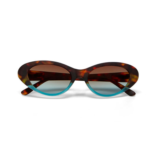 Lentes de Sol para Mujer Lina Marrón y Azul Okkia