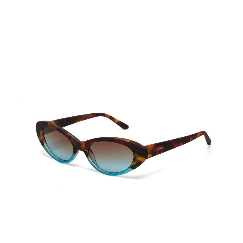 Lentes de Sol para Mujer Lina Marrón y Azul Okkia