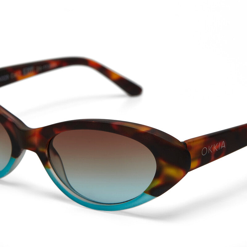 Lentes de Sol para Mujer Lina Marrón y Azul Okkia