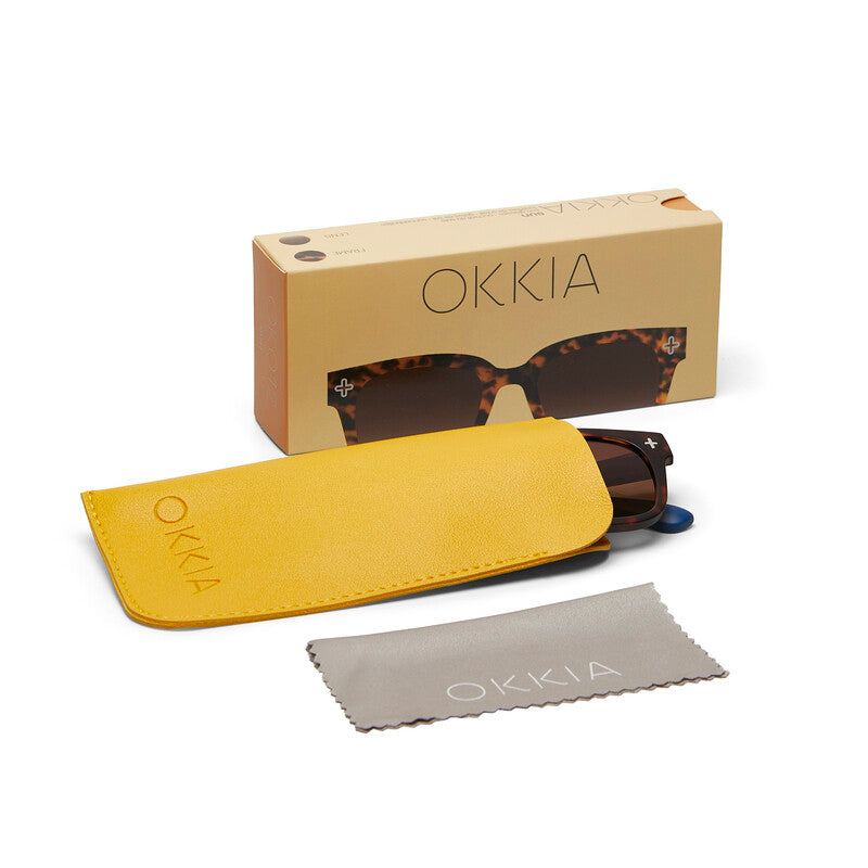 Lentes de Sol Unisex Giovanni Marrón Okkia