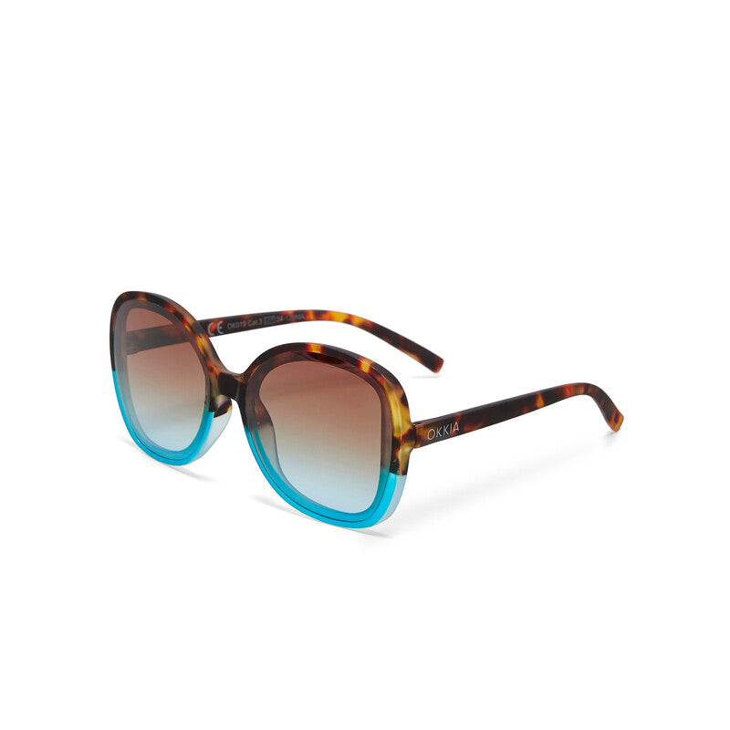 Lentes de Sol para Mujer Anna Marrón y Azul Okkia