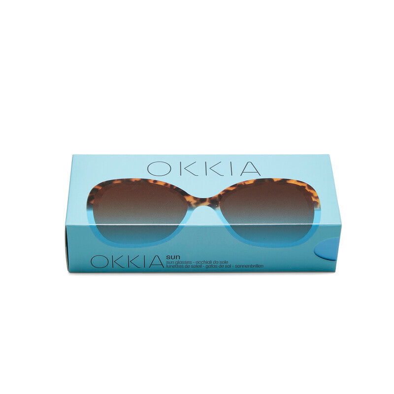 Lentes de Sol para Mujer Anna Marrón y Azul Okkia