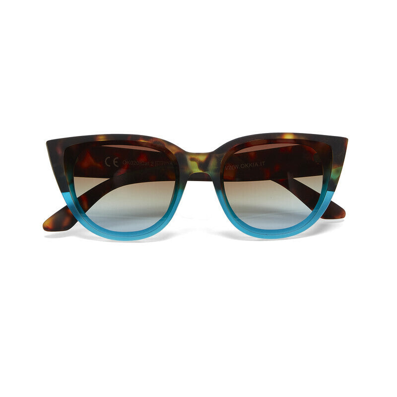 Lentes de Sol para Mujer Silvia Marrón y Azul Okkia