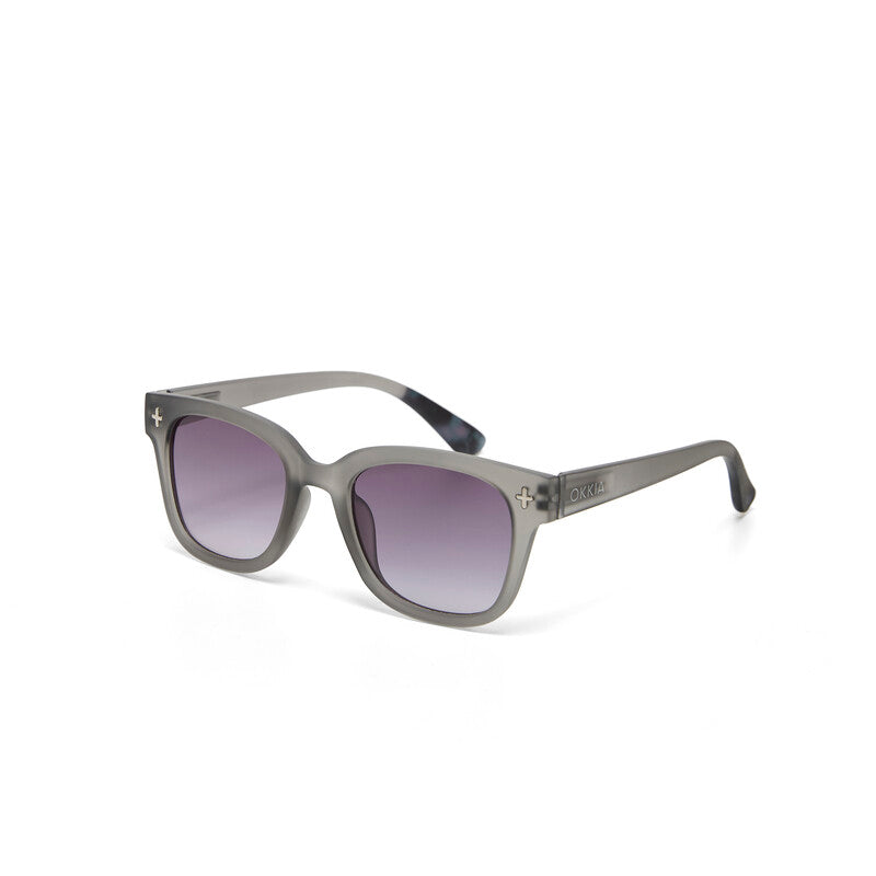 Lentes de Sol Unisex Giovanni Gris y Negro Okkia