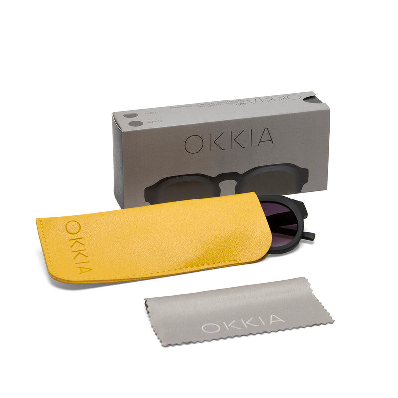 Lentes de Sol Unisex Zeno Negro Okkia