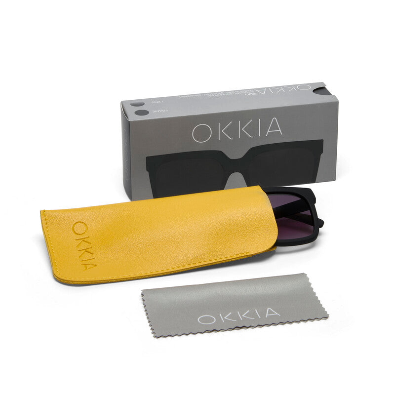Lentes de Sol para Mujer Roma Negro Okkia