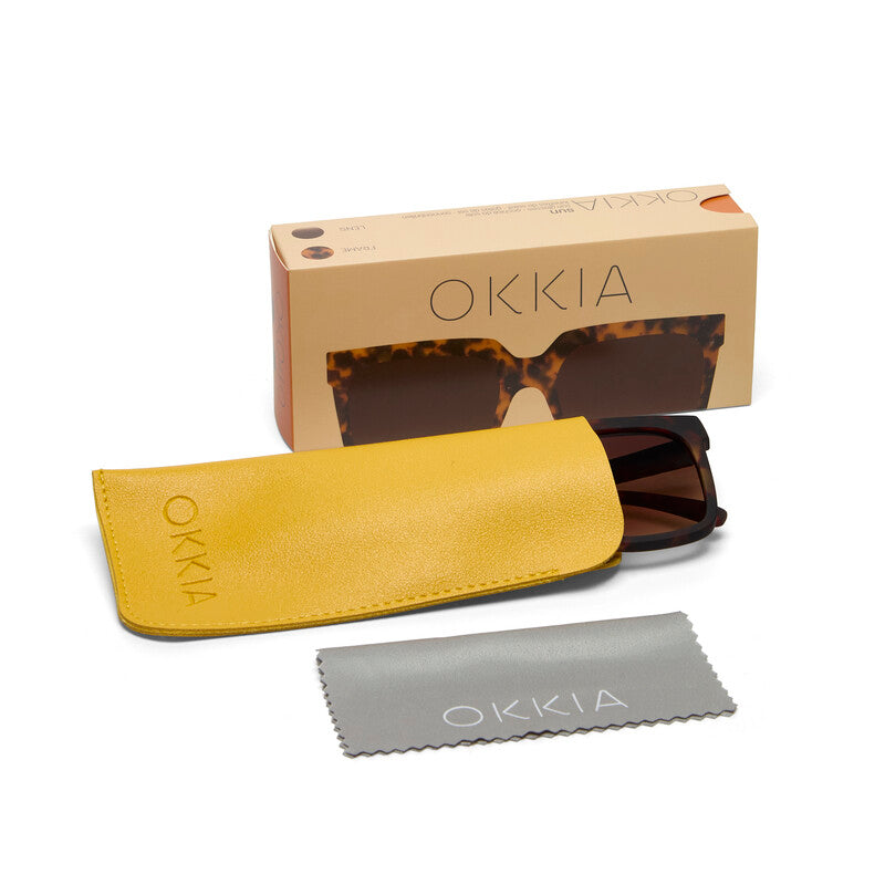 Lentes de Sol para Mujer Roma Marrón Okkia