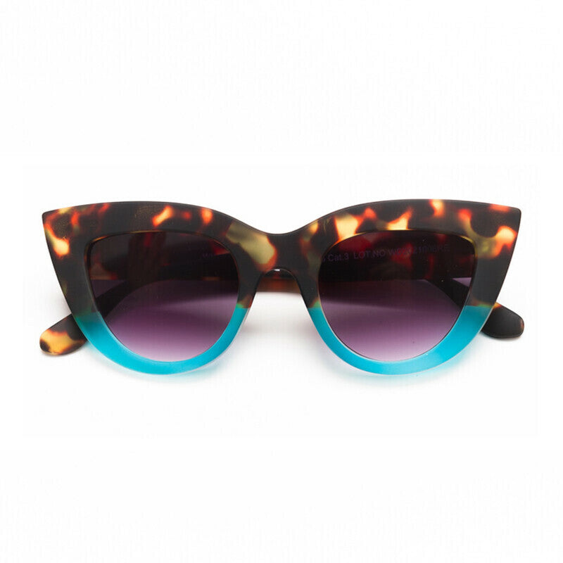 Lentes de Sol para Mujer Claudia Marrón y Azul Okkia