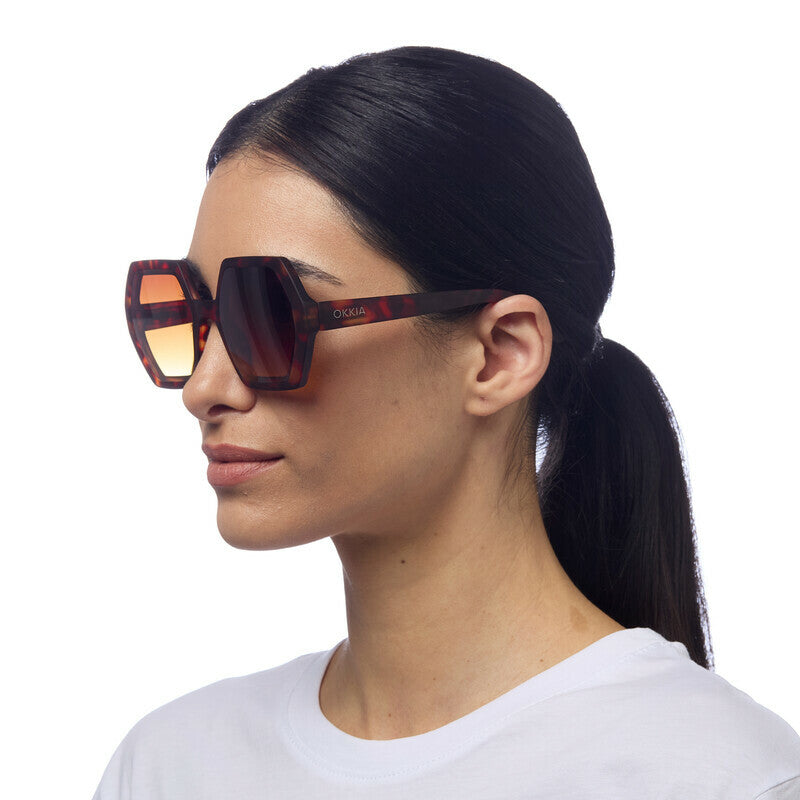 Lentes de Sol para Mujer Emma Marrón Okkia