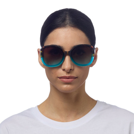 Lentes de Sol para Mujer Anna Marrón y Azul Okkia