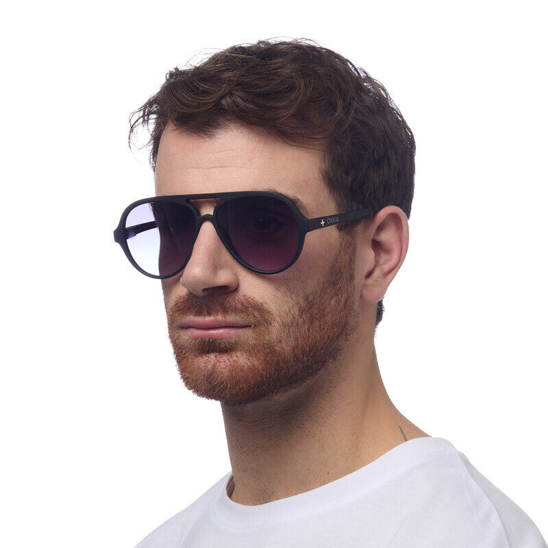 Lentes de Sol Unisex Alessio Negro Okkia