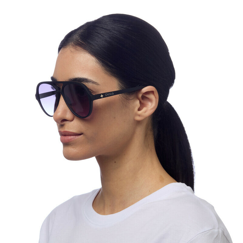 Lentes de Sol Unisex Alessio Negro Okkia