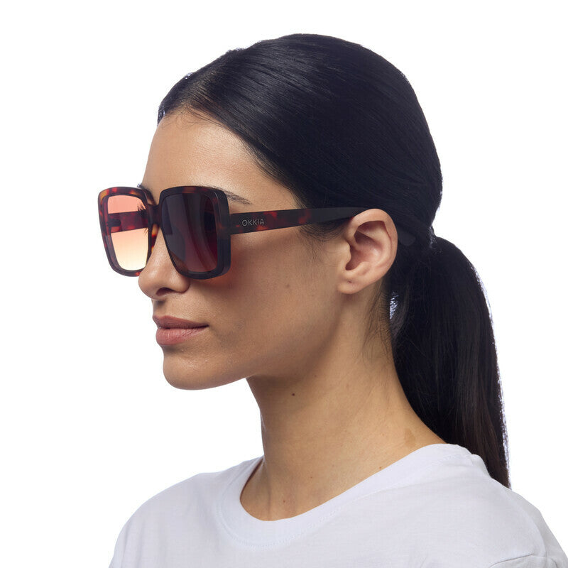 Lentes de Sol para Mujer Alessia Marrón Okkia