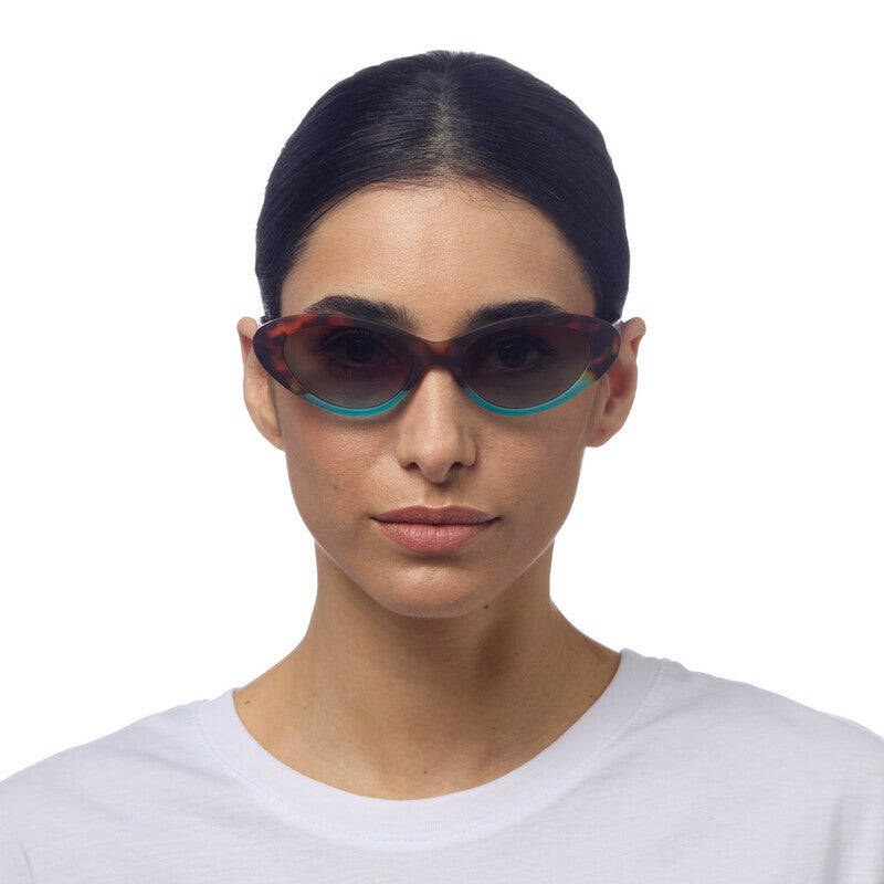 Lentes de Sol para Mujer Lina Marrón y Azul Okkia
