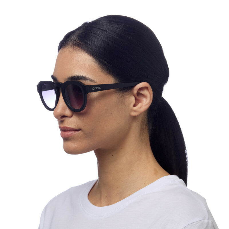 Lentes de Sol Unisex Zeno Negro Okkia