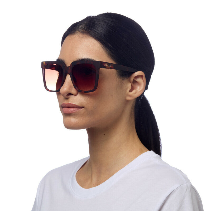 Lentes de Sol para Mujer Roma Marrón Okkia